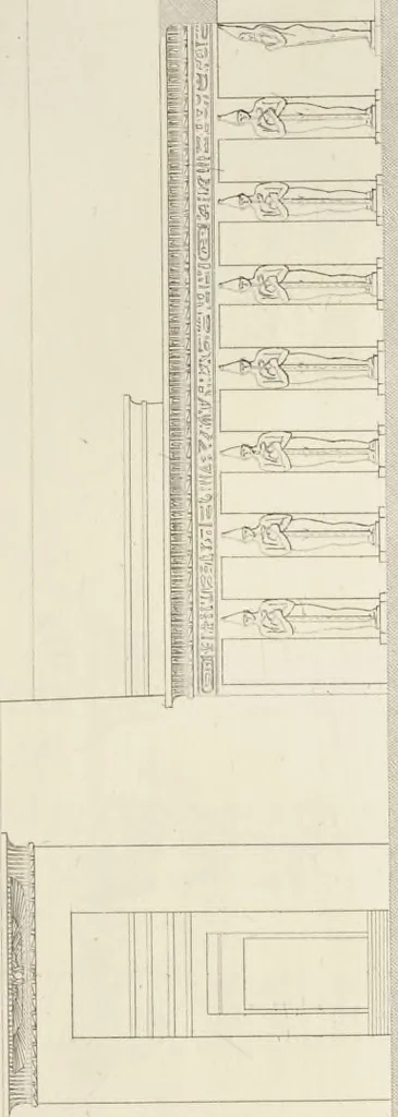 An illustration from L'architettura antica descritta e dimostrata coi monumenti ... : opera divisa in tre sezioni risguardanti la storia, la teorica, e le pratiche dell' architettura egiziana, greca e romana, 1830, leaf 56