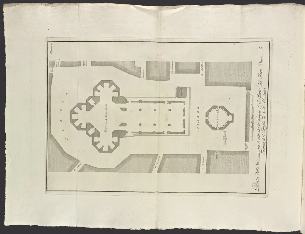 An illustration from Descrizione e studi dell' insigne fabbrica S. Maria del Fiore, metropolitana fiorentina, in varie carte, 1733, leaf 25