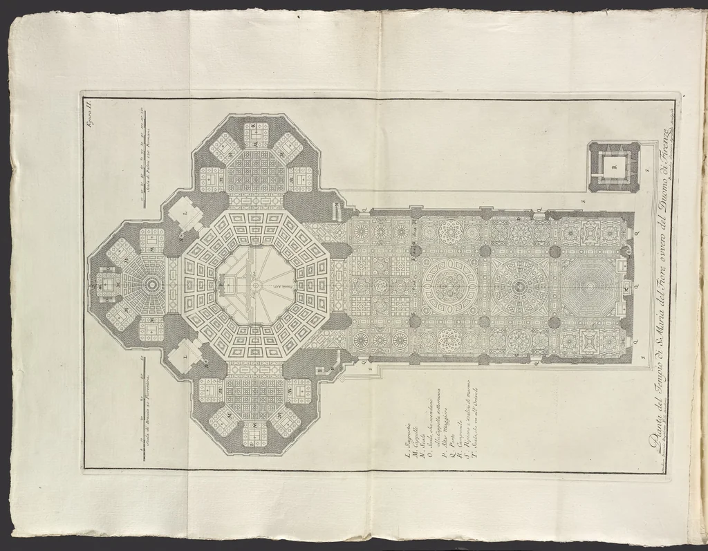 An illustration from Descrizione e studi dell' insigne fabbrica S. Maria del Fiore, metropolitana fiorentina, in varie carte, 1733, leaf 27