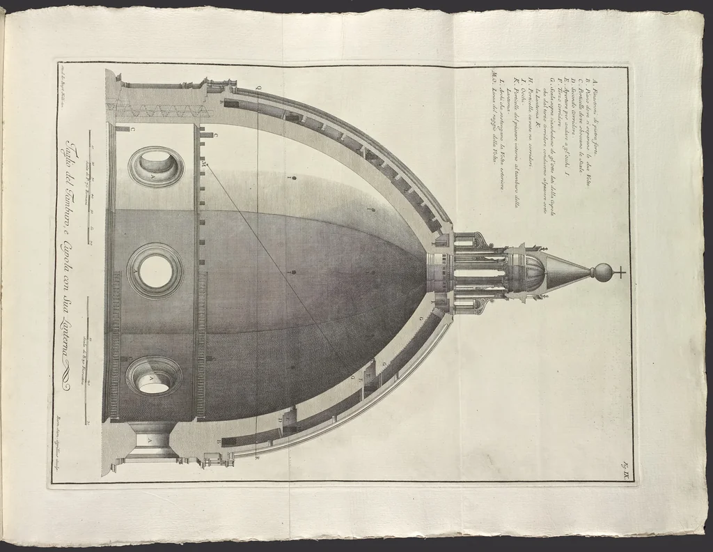 An illustration from Descrizione e studi dell' insigne fabbrica S. Maria del Fiore, metropolitana fiorentina, in varie carte, 1733, leaf 48