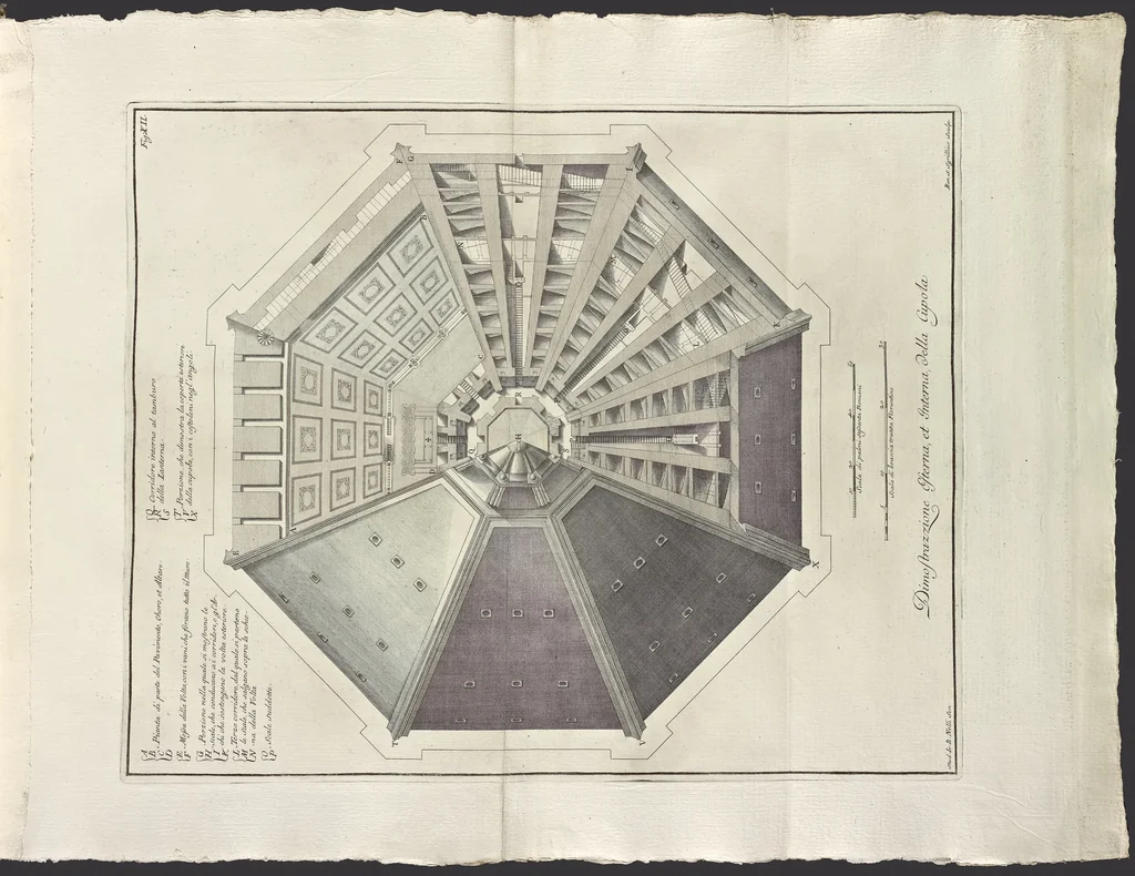 An illustration from Descrizione e studi dell' insigne fabbrica S. Maria del Fiore, metropolitana fiorentina, in varie carte, 1733, leaf 64