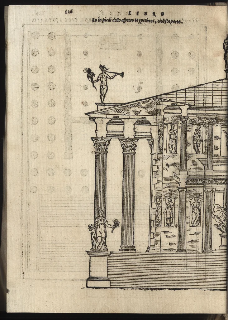 An illustration from I dieci libri dell'architettvra, 1584, leaf 141