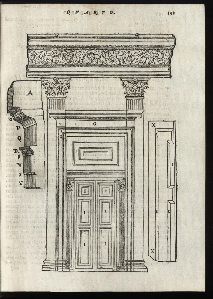 An illustration from I dieci libri dell'architettvra, 1584, leaf 206