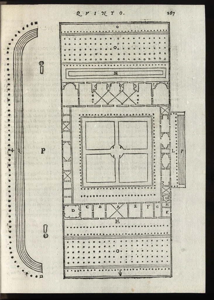 An illustration from I dieci libri dell'architettvra, 1584, leaf 284