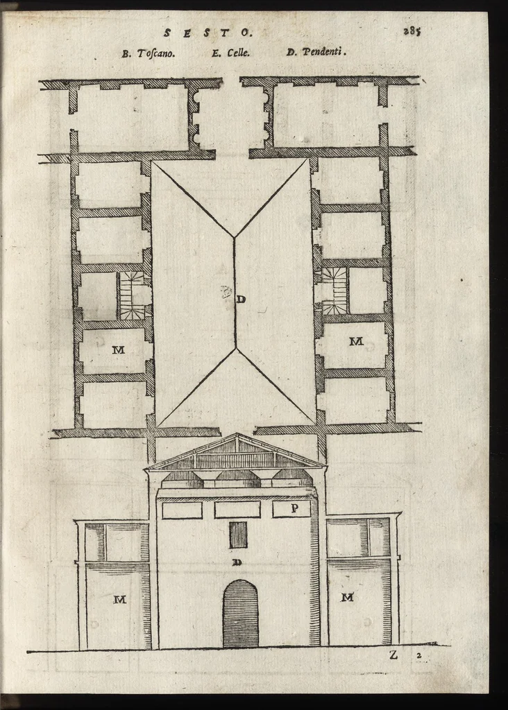 An illustration from I dieci libri dell'architettvra, 1584, leaf 302