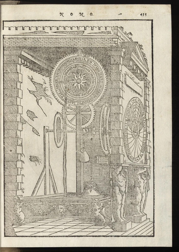 An illustration from I dieci libri dell'architettvra, 1584, leaf 452