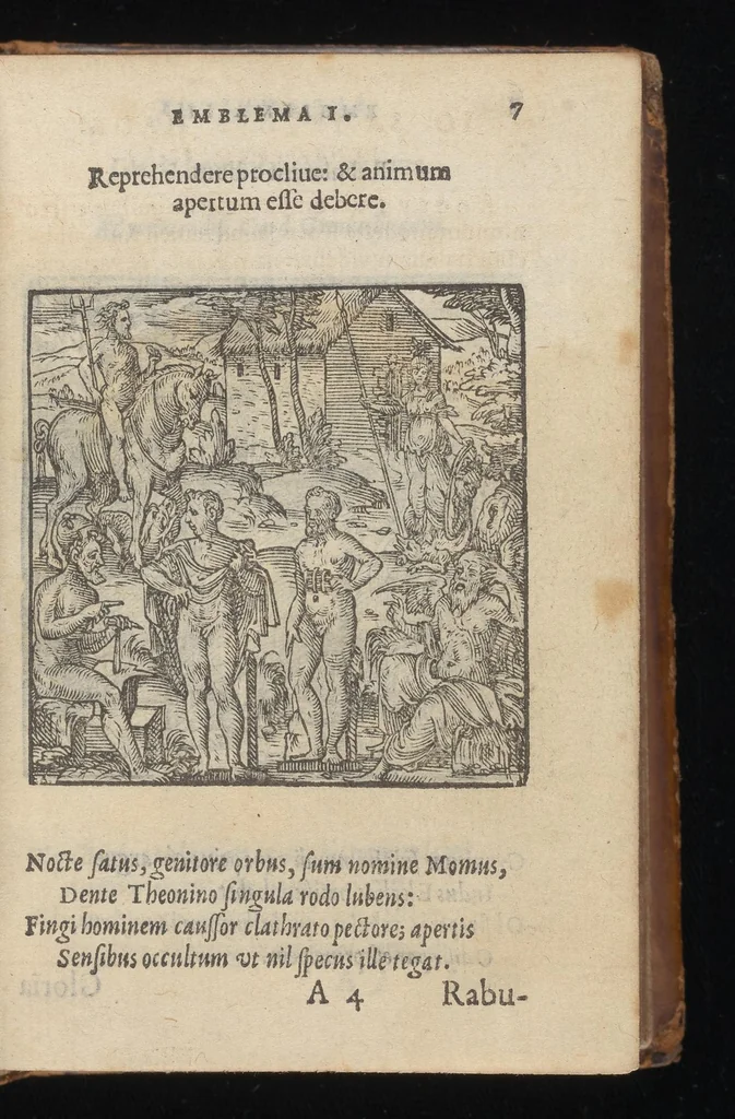 An illustration from Hadriani Iunii medici Emblemata : eiusdem ænigmatum libellus, 1569, leaf 10