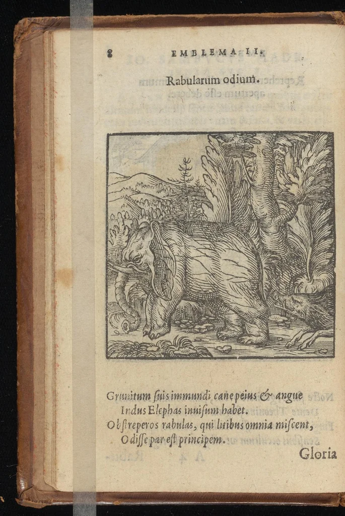 An illustration from Hadriani Iunii medici Emblemata : eiusdem ænigmatum libellus, 1569, leaf 11