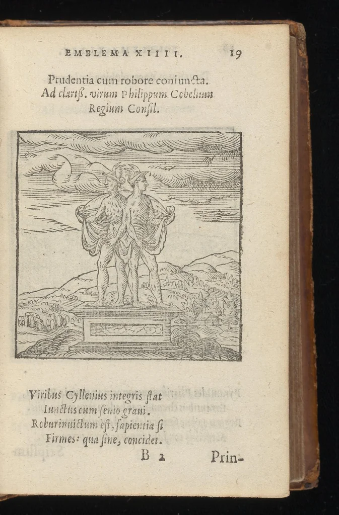 An illustration from Hadriani Iunii medici Emblemata : eiusdem ænigmatum libellus, 1569, leaf 22