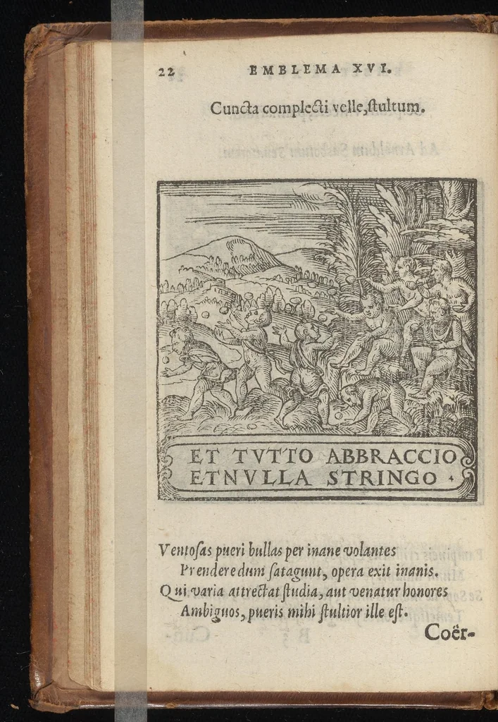 An illustration from Hadriani Iunii medici Emblemata : eiusdem ænigmatum libellus, 1569, leaf 25