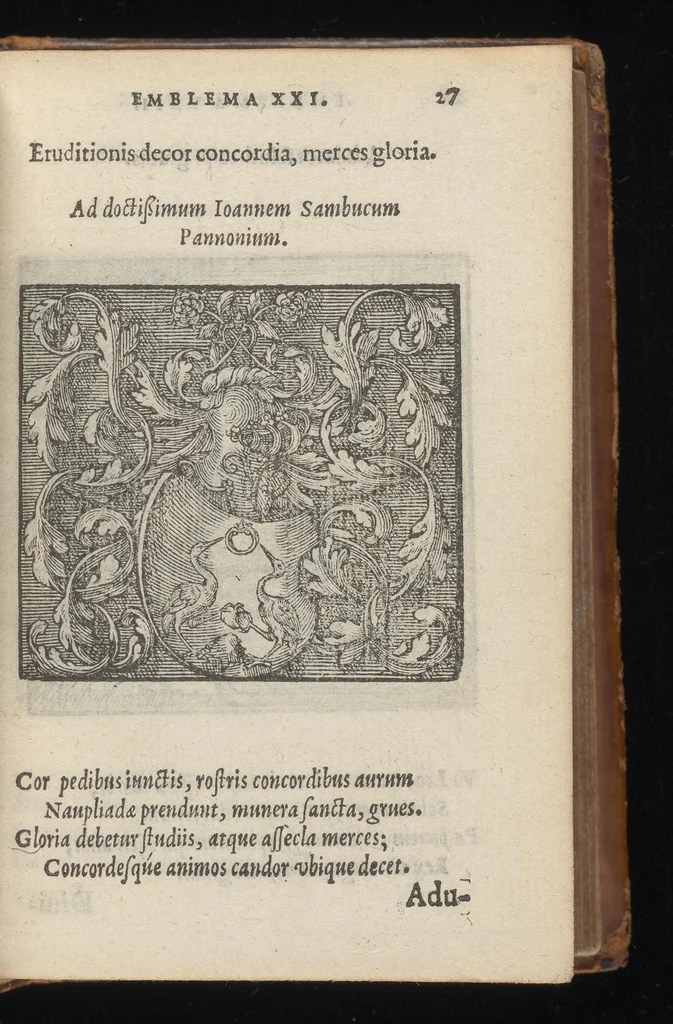 An illustration from Hadriani Iunii medici Emblemata : eiusdem ænigmatum libellus, 1569, leaf 30