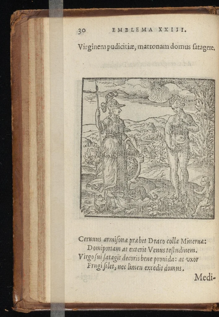 An illustration from Hadriani Iunii medici Emblemata : eiusdem ænigmatum libellus, 1569, leaf 33