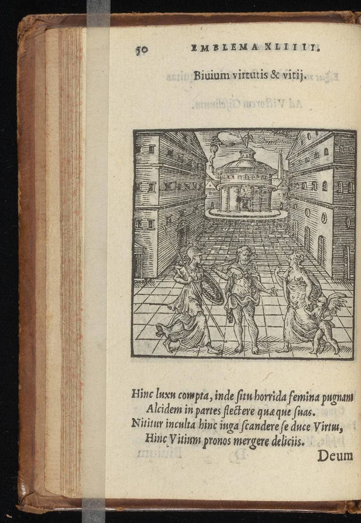 An illustration from Hadriani Iunii medici Emblemata : eiusdem ænigmatum libellus, 1569, leaf 53