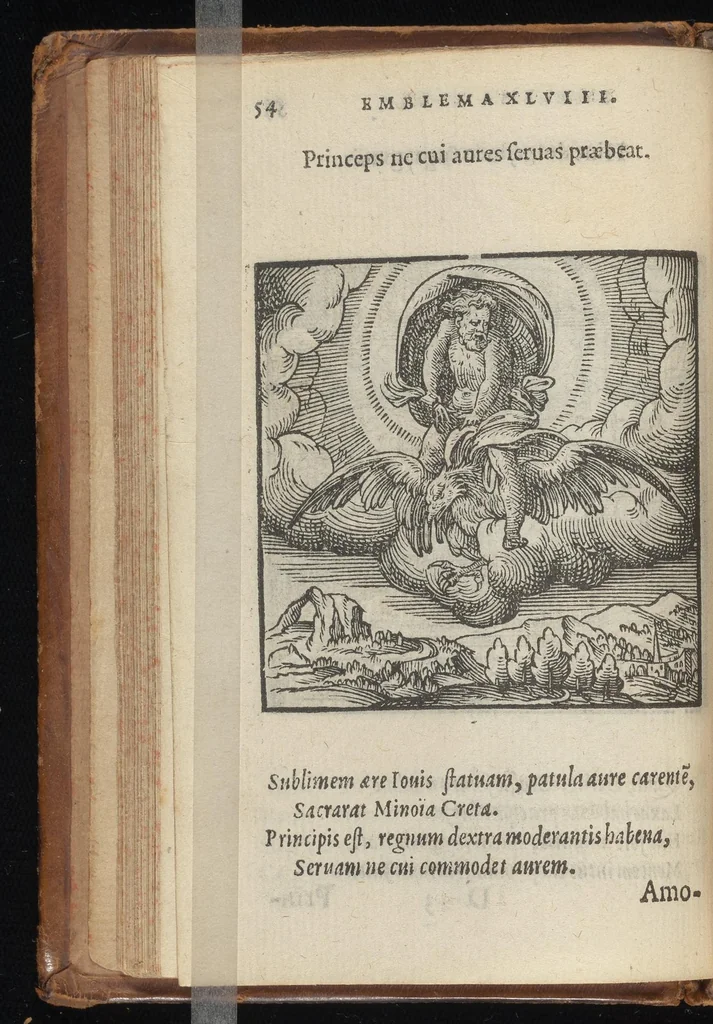 An illustration from Hadriani Iunii medici Emblemata : eiusdem ænigmatum libellus, 1569, leaf 57