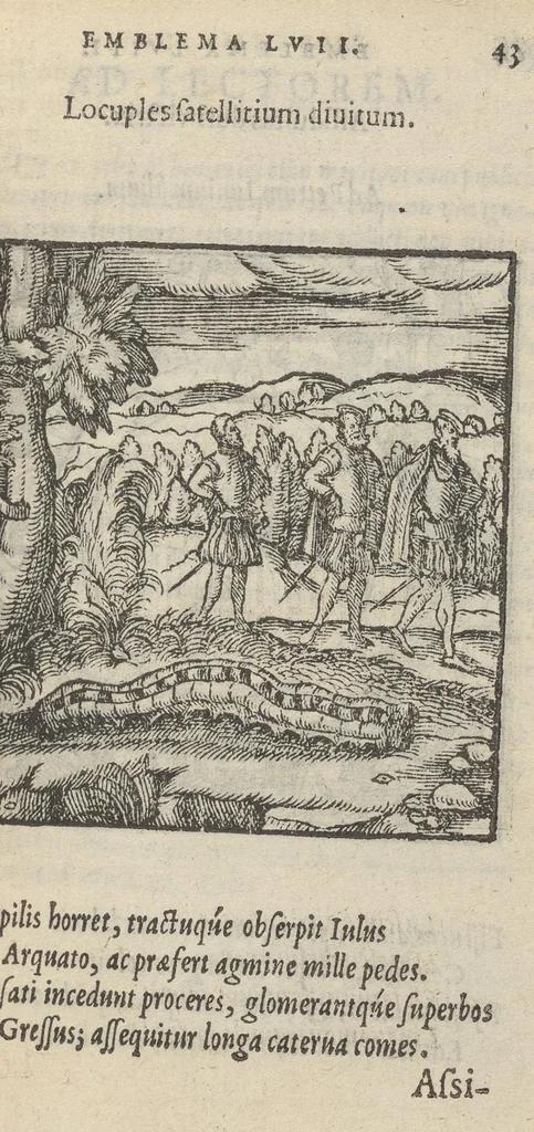 An illustration from Hadriani Iunii medici Emblemata : eiusdem ænigmatum libellus, 1569, leaf 66