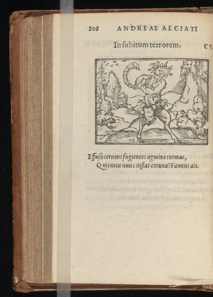 An illustration from Emblematvm clarissimi viri D. Andreæ Alcati [i.e. Alciati] libri II : additæ sunt aliquot in altero libro figuræ, 1567, leaf 109