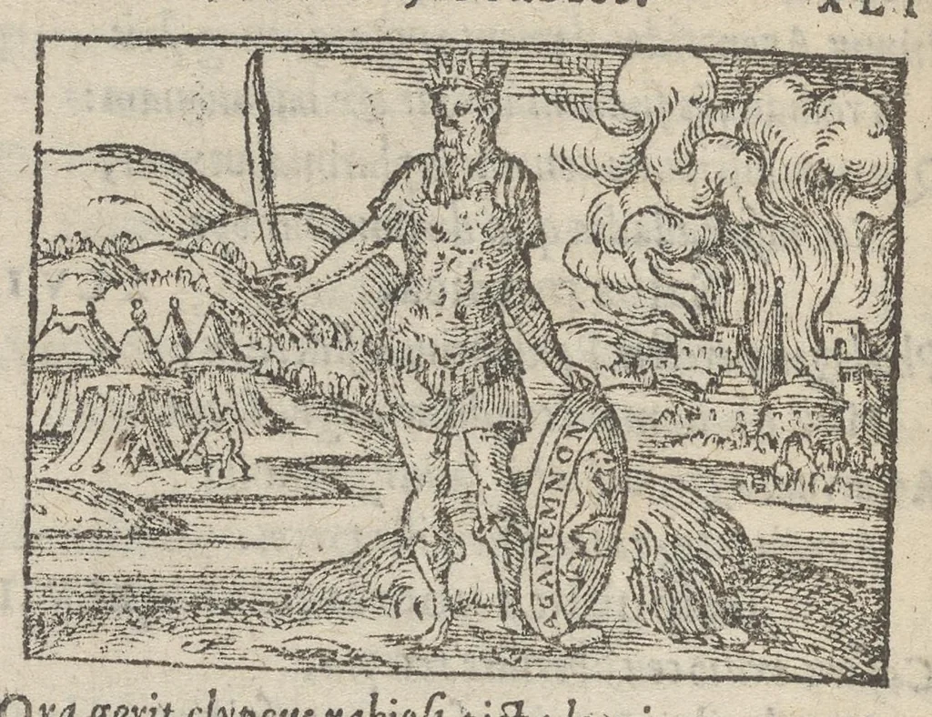 An illustration from Emblematvm clarissimi viri D. Andreæ Alcati [i.e. Alciati] libri II : additæ sunt aliquot in altero libro figuræ, 1567, leaf 137