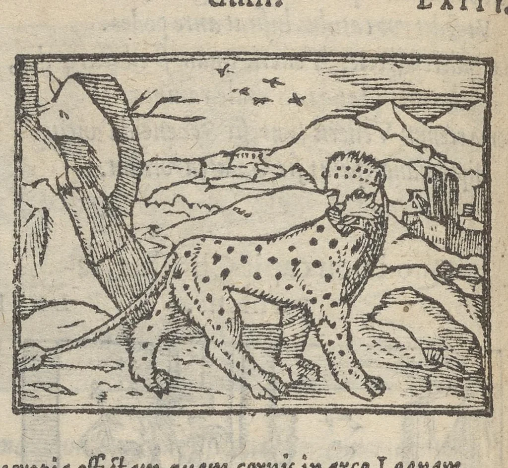 An illustration from Emblematvm clarissimi viri D. Andreæ Alcati [i.e. Alciati] libri II : additæ sunt aliquot in altero libro figuræ, 1567, leaf 67