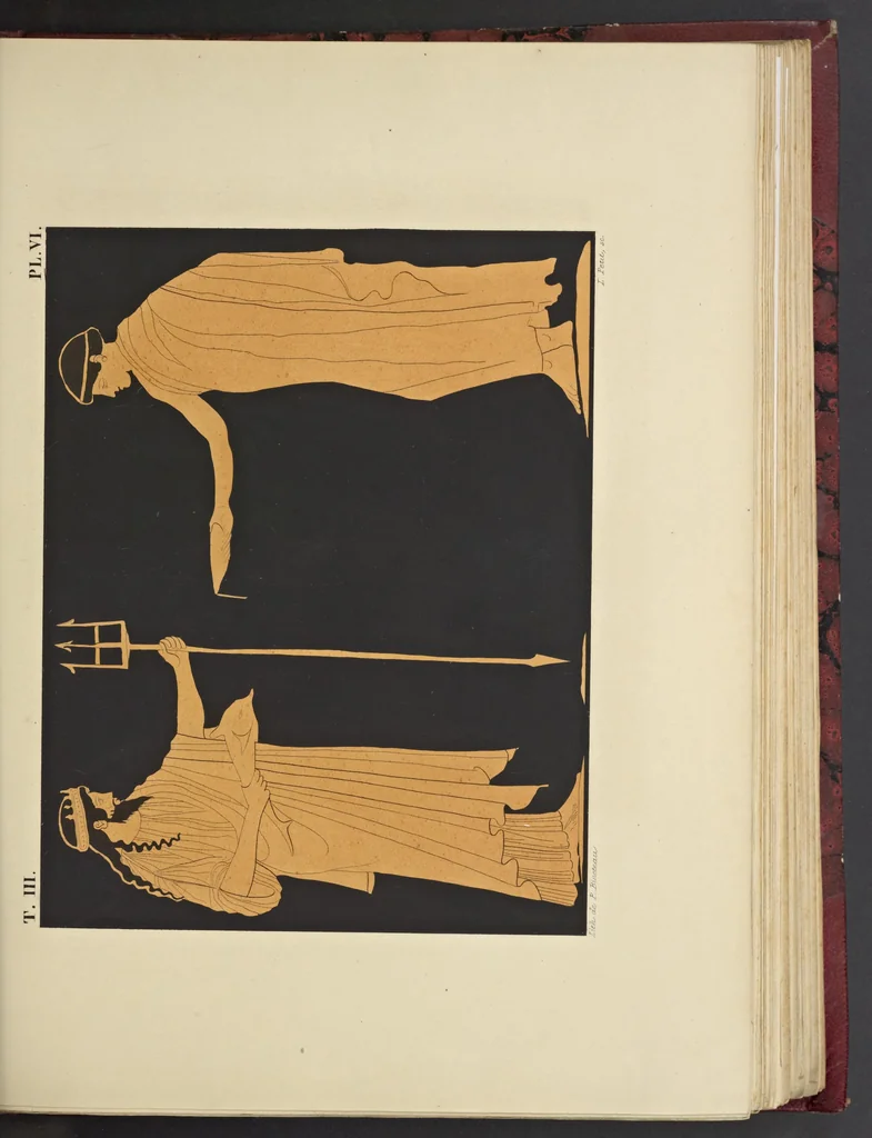 An illustration from Élite des monuments céramographiques; matériaux pour l'histoire des religions et des moeurs de l'antiquité;, 1844, leaf 332