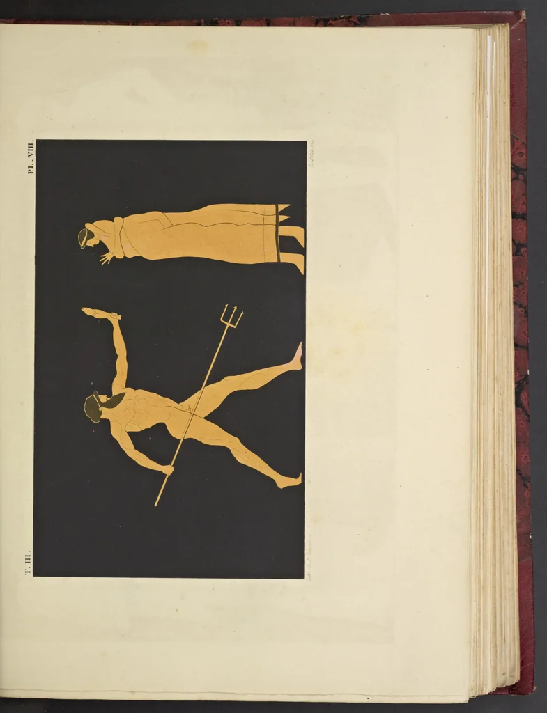 An illustration from Élite des monuments céramographiques; matériaux pour l'histoire des religions et des moeurs de l'antiquité;, 1844, leaf 336
