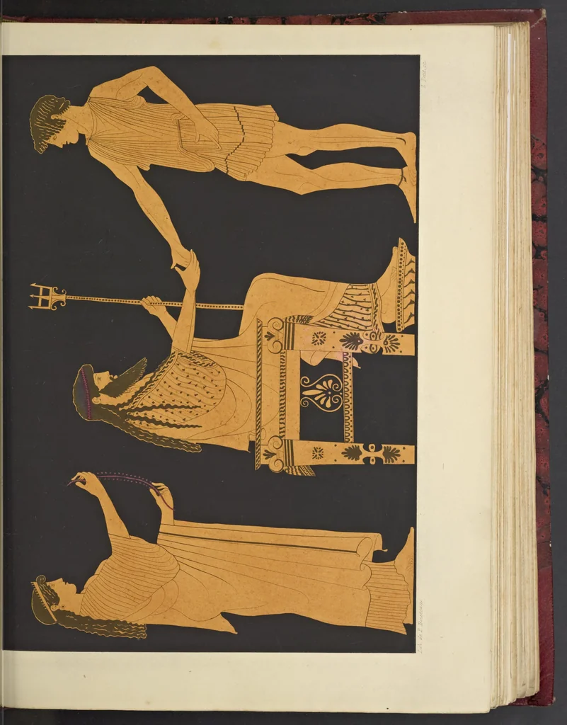 An illustration from Élite des monuments céramographiques; matériaux pour l'histoire des religions et des moeurs de l'antiquité;, 1844, leaf 338