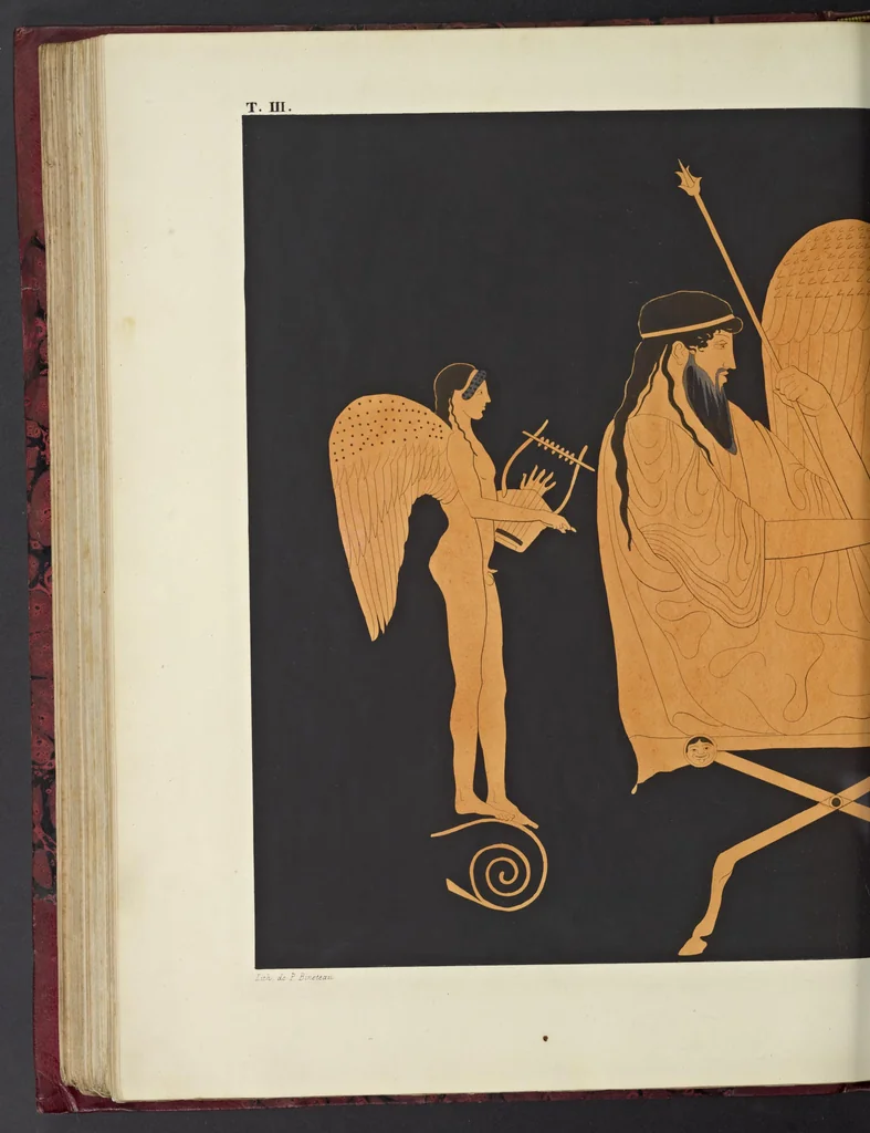 An illustration from Élite des monuments céramographiques; matériaux pour l'histoire des religions et des moeurs de l'antiquité;, 1844, leaf 343