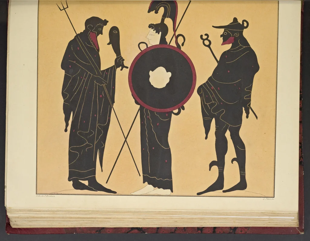 An illustration from Élite des monuments céramographiques; matériaux pour l'histoire des religions et des moeurs de l'antiquité;, 1844, leaf 348