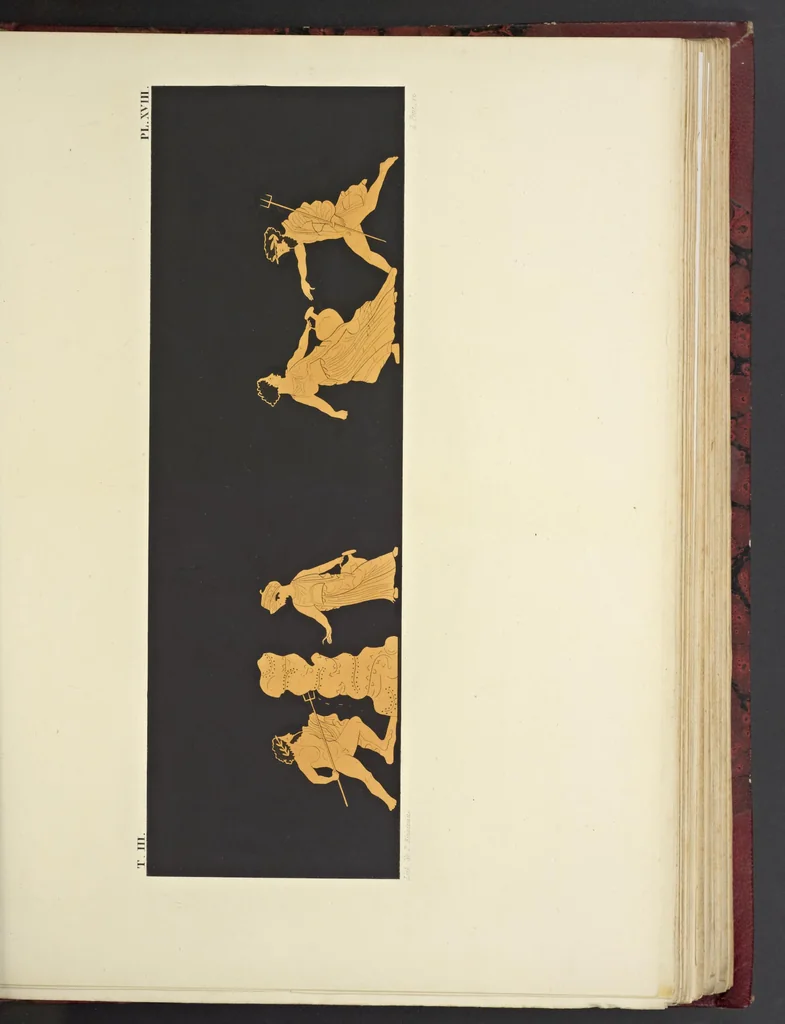 An illustration from Élite des monuments céramographiques; matériaux pour l'histoire des religions et des moeurs de l'antiquité;, 1844, leaf 358