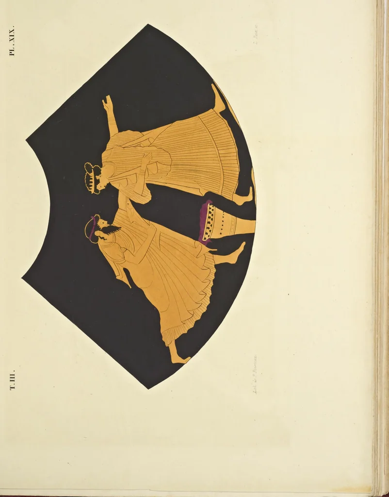 An illustration from Élite des monuments céramographiques; matériaux pour l'histoire des religions et des moeurs de l'antiquité;, 1844, leaf 360