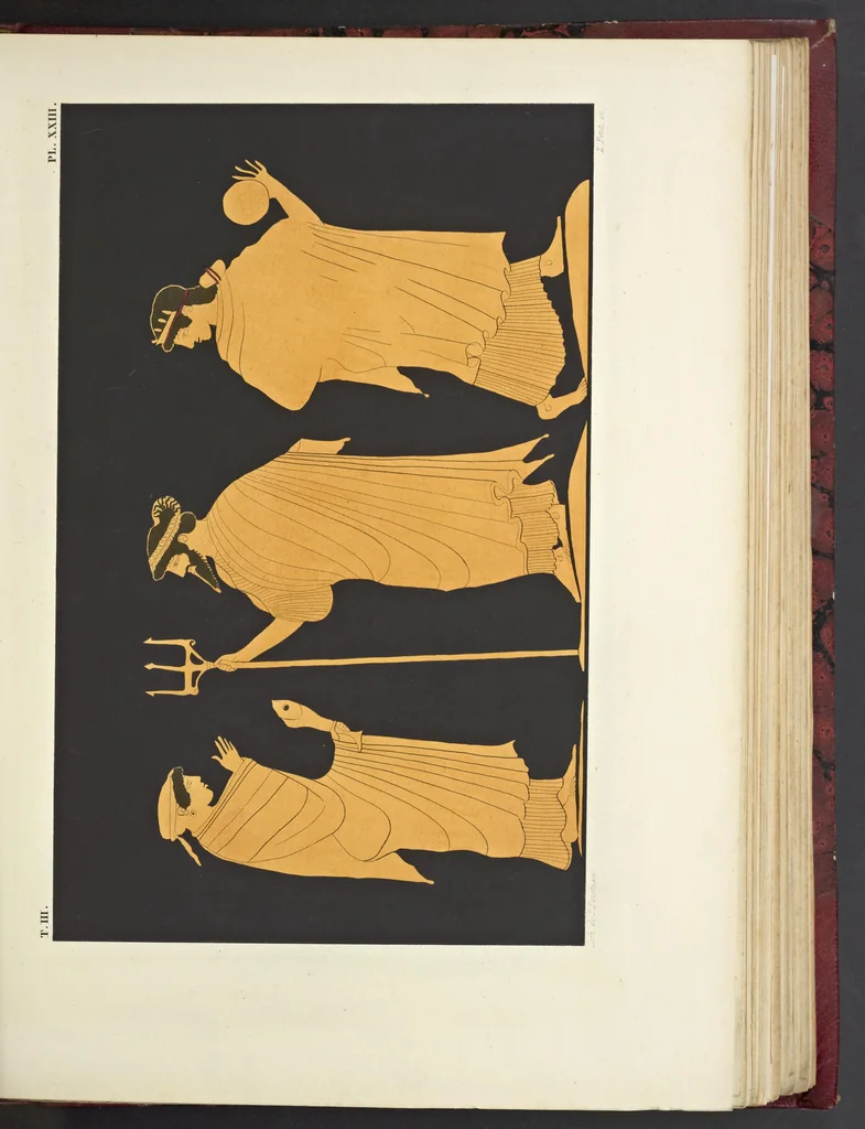 An illustration from Élite des monuments céramographiques; matériaux pour l'histoire des religions et des moeurs de l'antiquité;, 1844, leaf 368