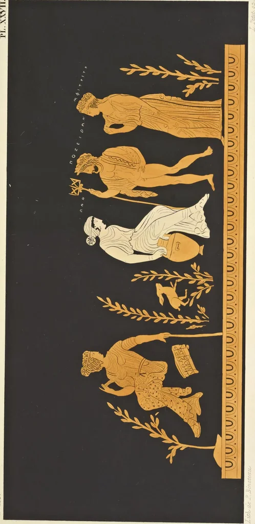 An illustration from Élite des monuments céramographiques; matériaux pour l'histoire des religions et des moeurs de l'antiquité;, 1844, leaf 376