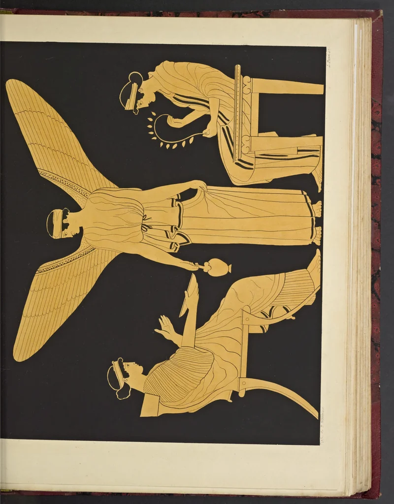 An illustration from Élite des monuments céramographiques; matériaux pour l'histoire des religions et des moeurs de l'antiquité;, 1844, leaf 418