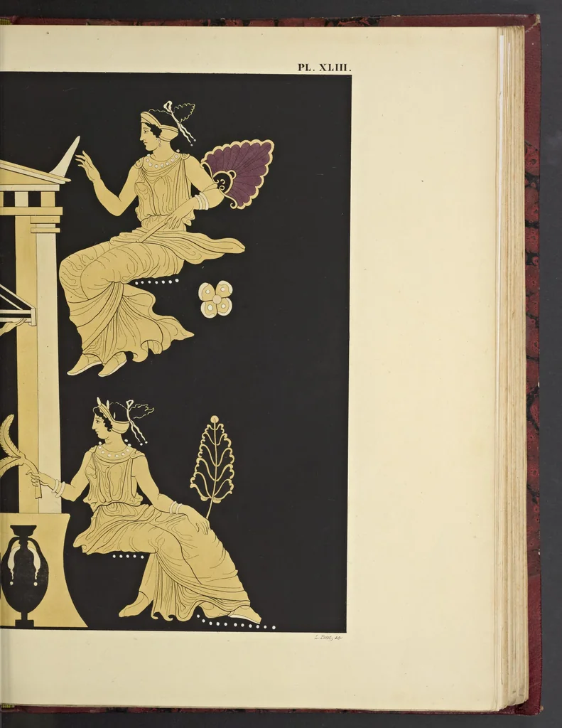 An illustration from Élite des monuments céramographiques; matériaux pour l'histoire des religions et des moeurs de l'antiquité;, 1844, leaf 426
