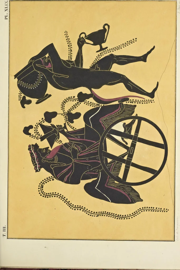 An illustration from Élite des monuments céramographiques; matériaux pour l'histoire des religions et des moeurs de l'antiquité;, 1844, leaf 440