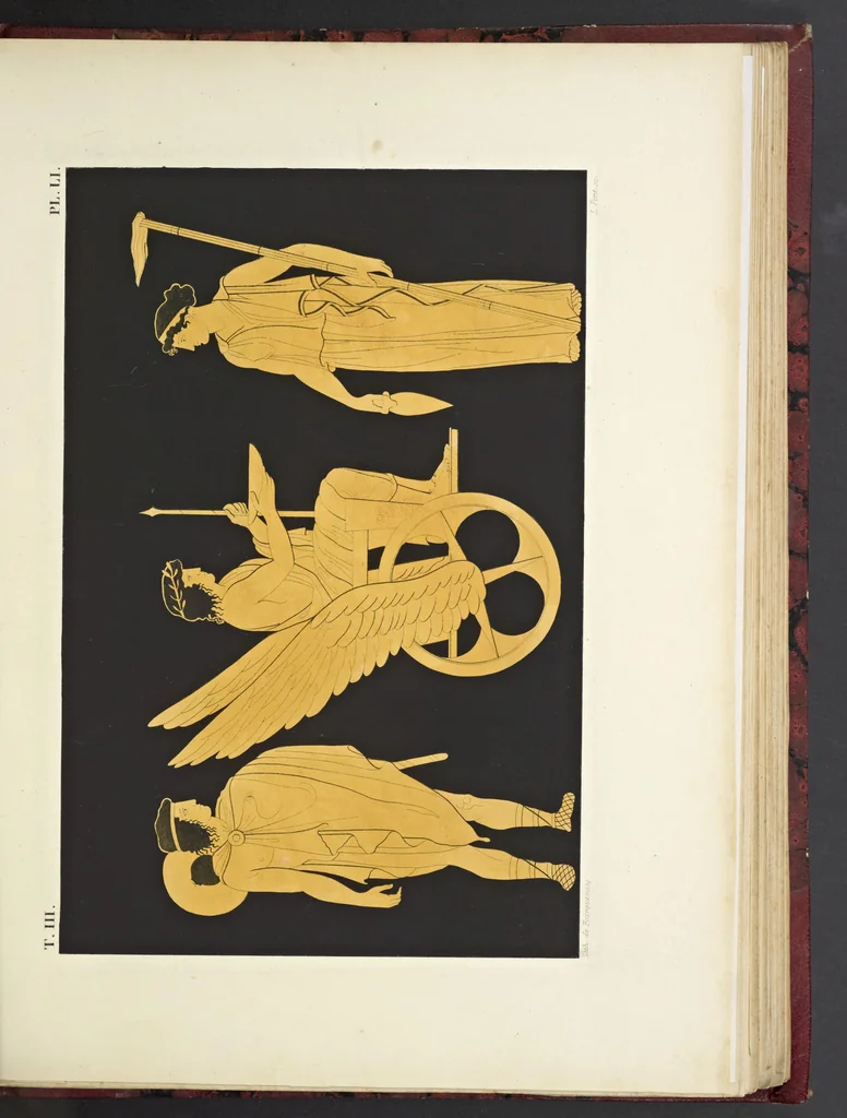 An illustration from Élite des monuments céramographiques; matériaux pour l'histoire des religions et des moeurs de l'antiquité;, 1844, leaf 446