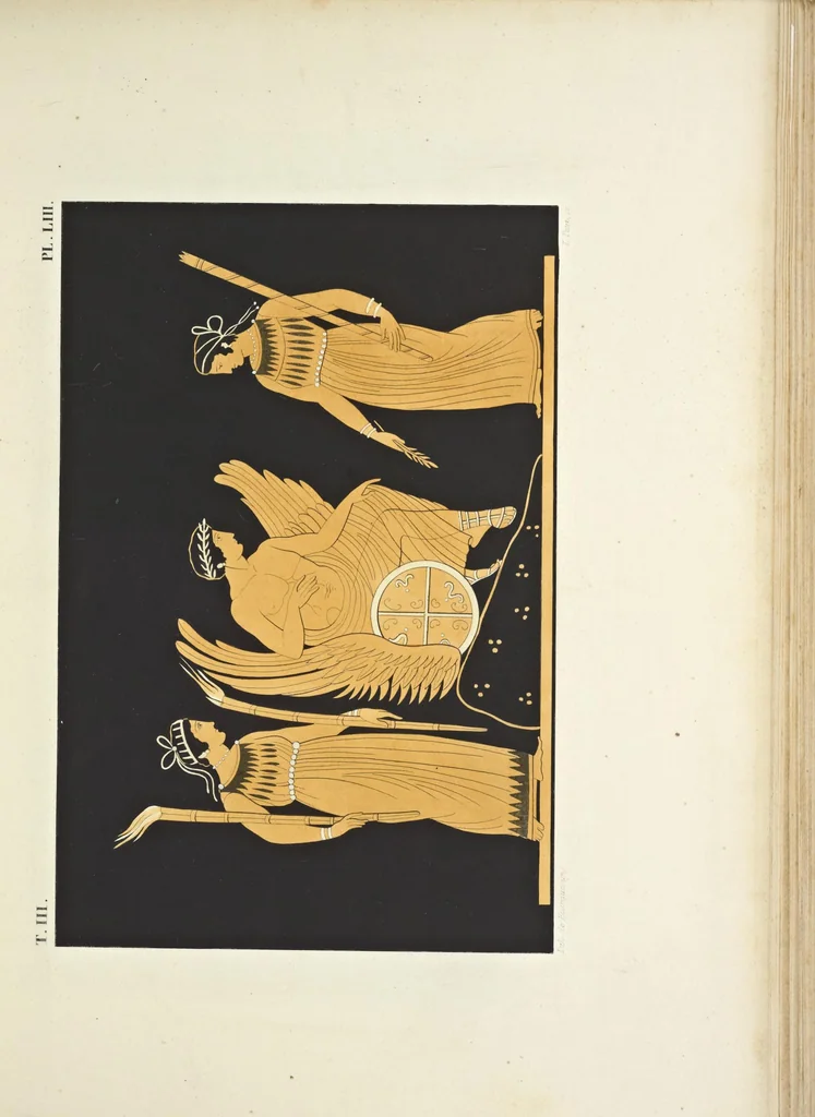 An illustration from Élite des monuments céramographiques; matériaux pour l'histoire des religions et des moeurs de l'antiquité;, 1844, leaf 450