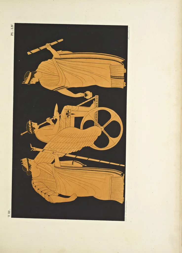 An illustration from Élite des monuments céramographiques; matériaux pour l'histoire des religions et des moeurs de l'antiquité;, 1844, leaf 452