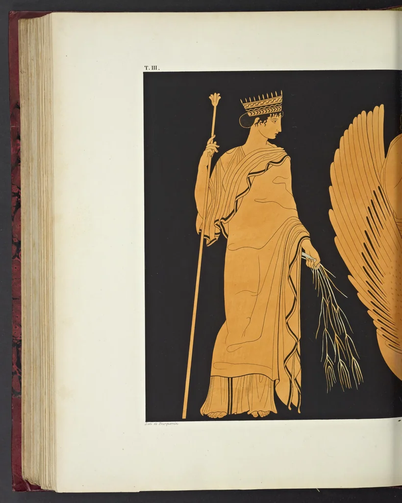 An illustration from Élite des monuments céramographiques; matériaux pour l'histoire des religions et des moeurs de l'antiquité;, 1844, leaf 459