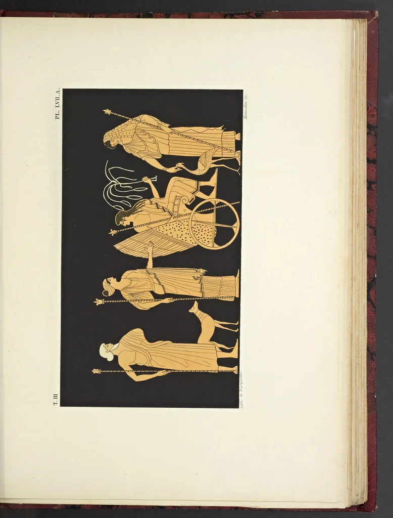 An illustration from Élite des monuments céramographiques; matériaux pour l'histoire des religions et des moeurs de l'antiquité;, 1844, leaf 464