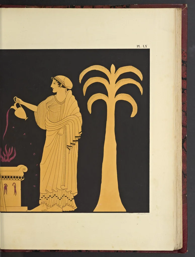 An illustration from Élite des monuments céramographiques; matériaux pour l'histoire des religions et des moeurs de l'antiquité;, 1844, leaf 478