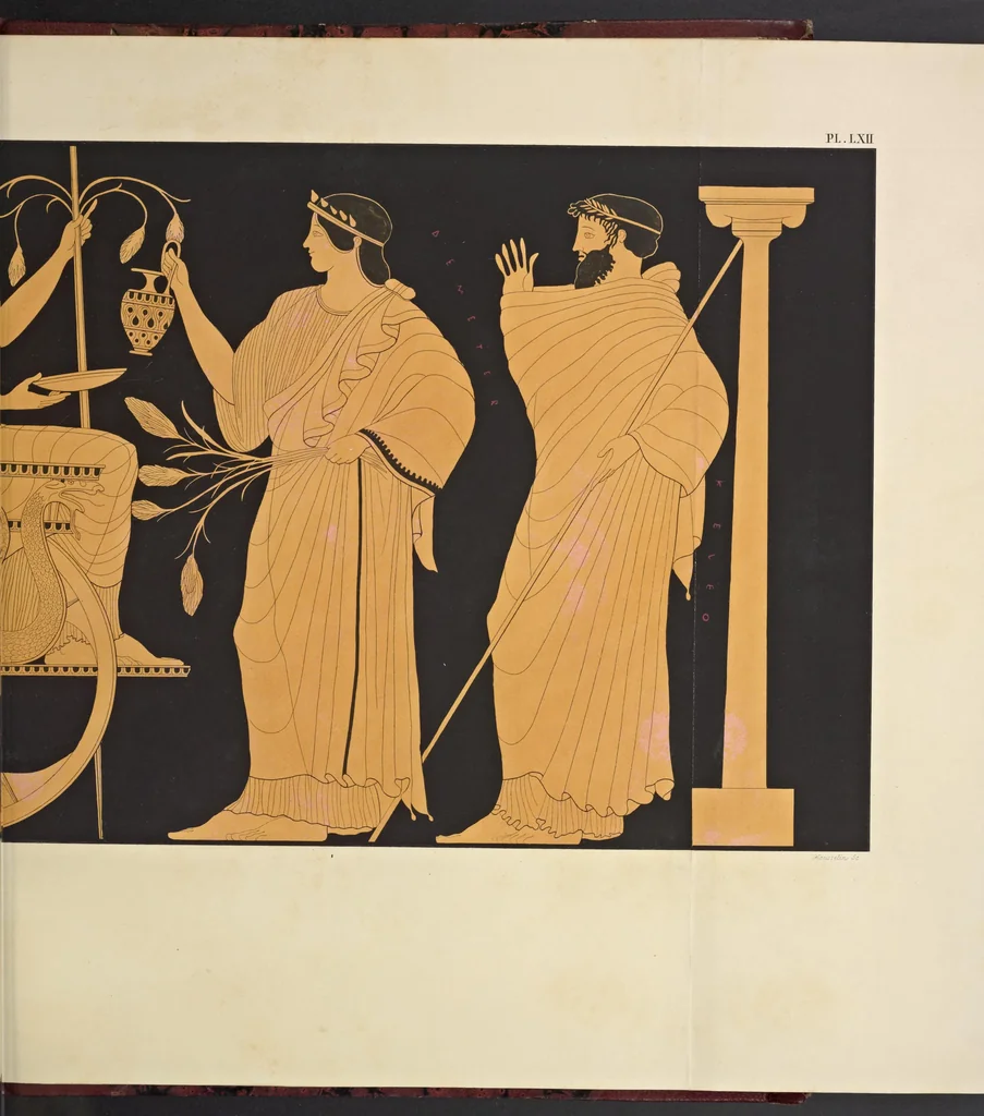 An illustration from Élite des monuments céramographiques; matériaux pour l'histoire des religions et des moeurs de l'antiquité;, 1844, leaf 486