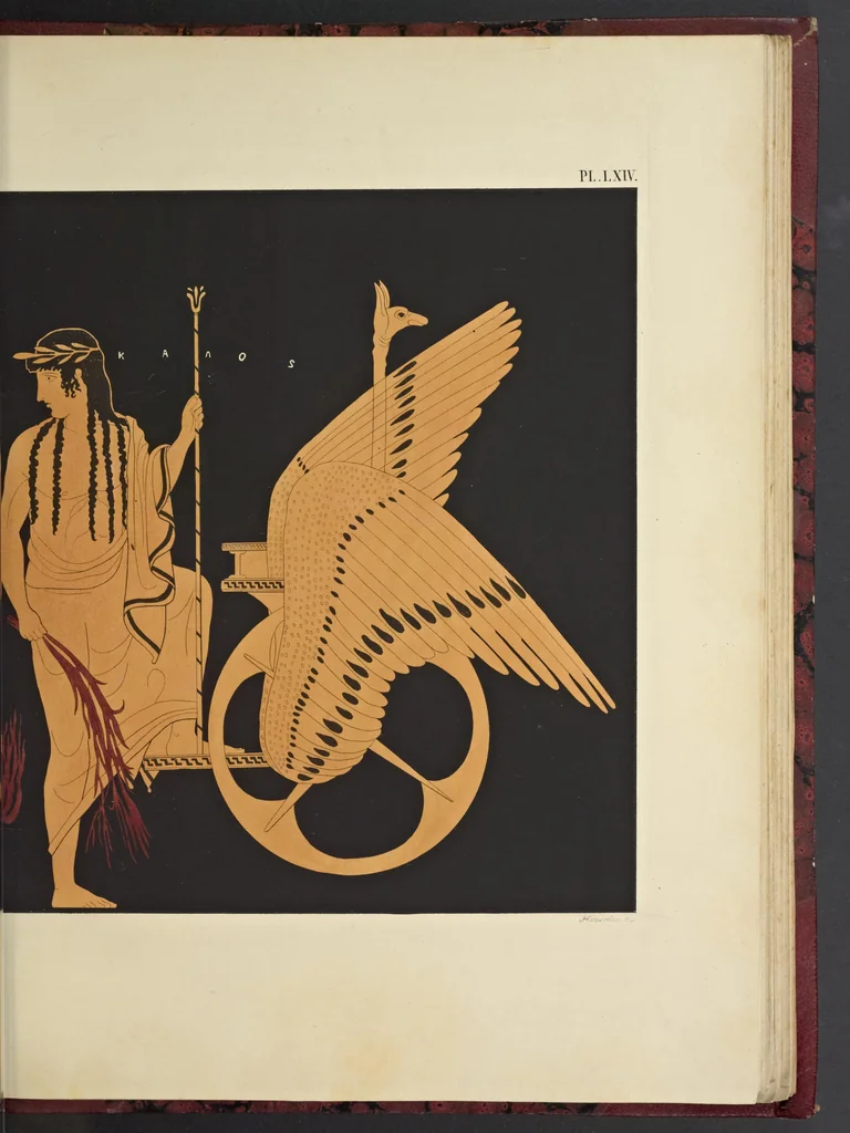 An illustration from Élite des monuments céramographiques; matériaux pour l'histoire des religions et des moeurs de l'antiquité;, 1844, leaf 500