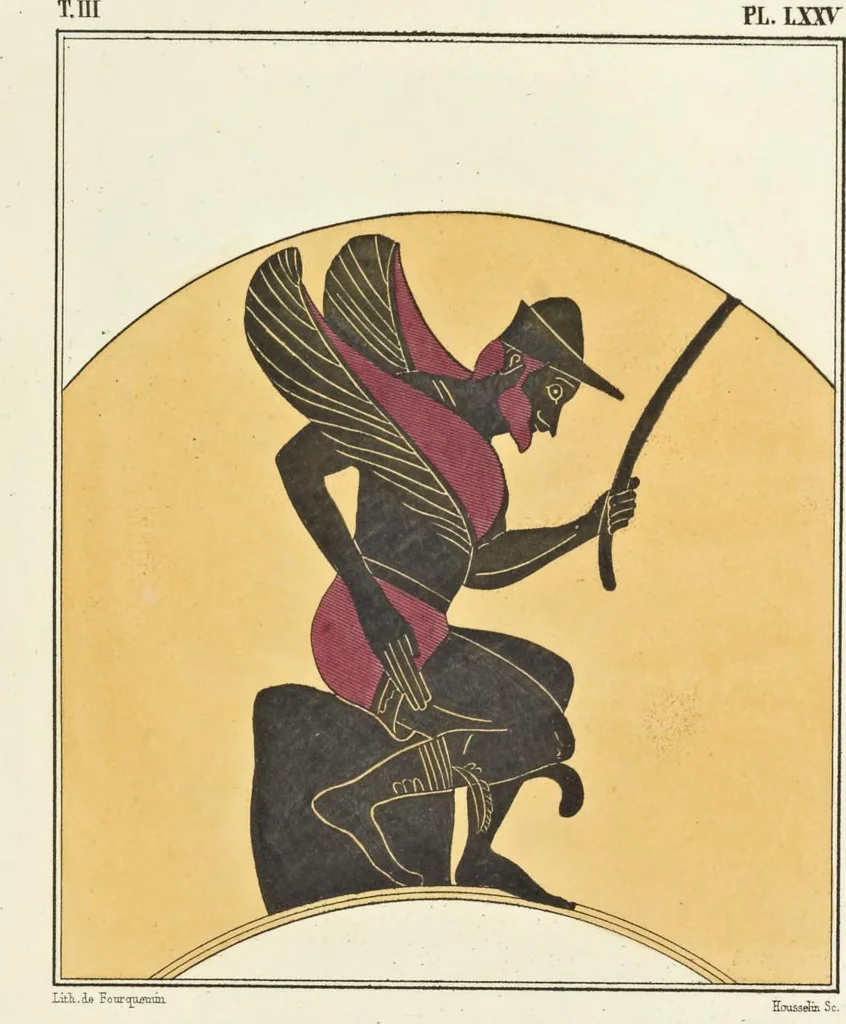 An illustration from Élite des monuments céramographiques; matériaux pour l'histoire des religions et des moeurs de l'antiquité;, 1844, leaf 522