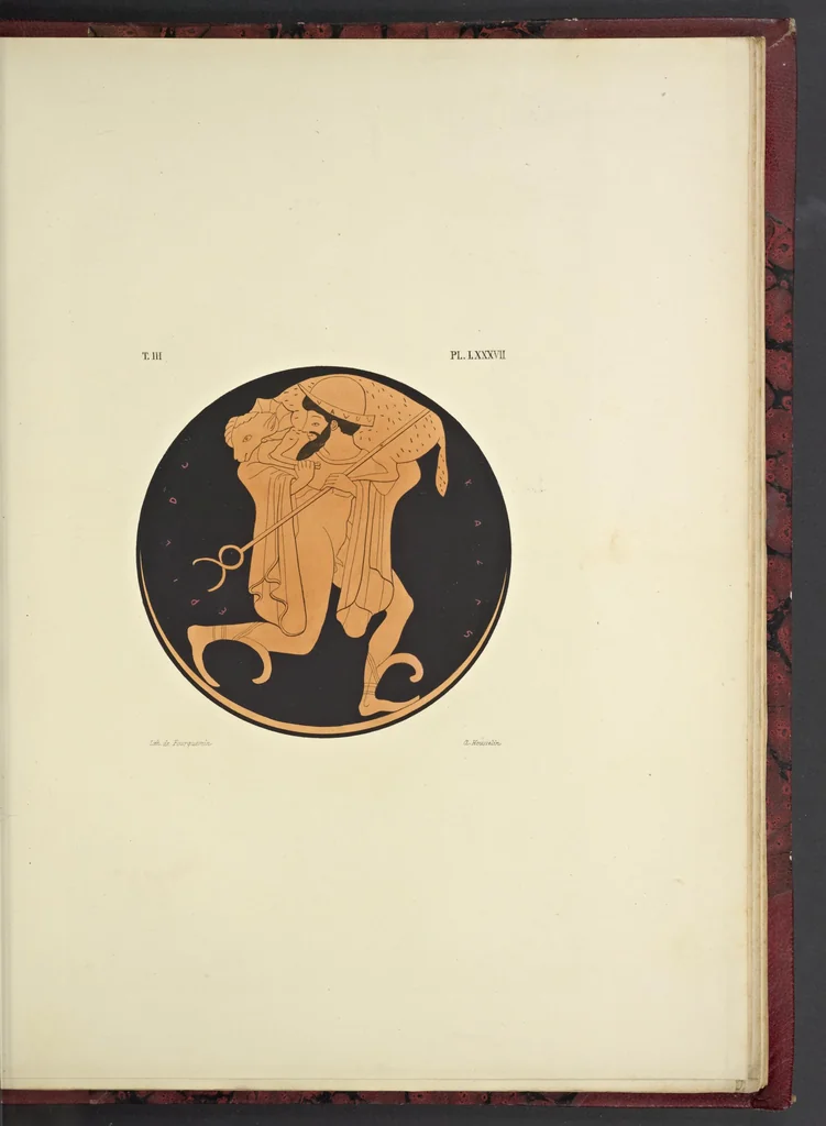 An illustration from Élite des monuments céramographiques; matériaux pour l'histoire des religions et des moeurs de l'antiquité;, 1844, leaf 546
