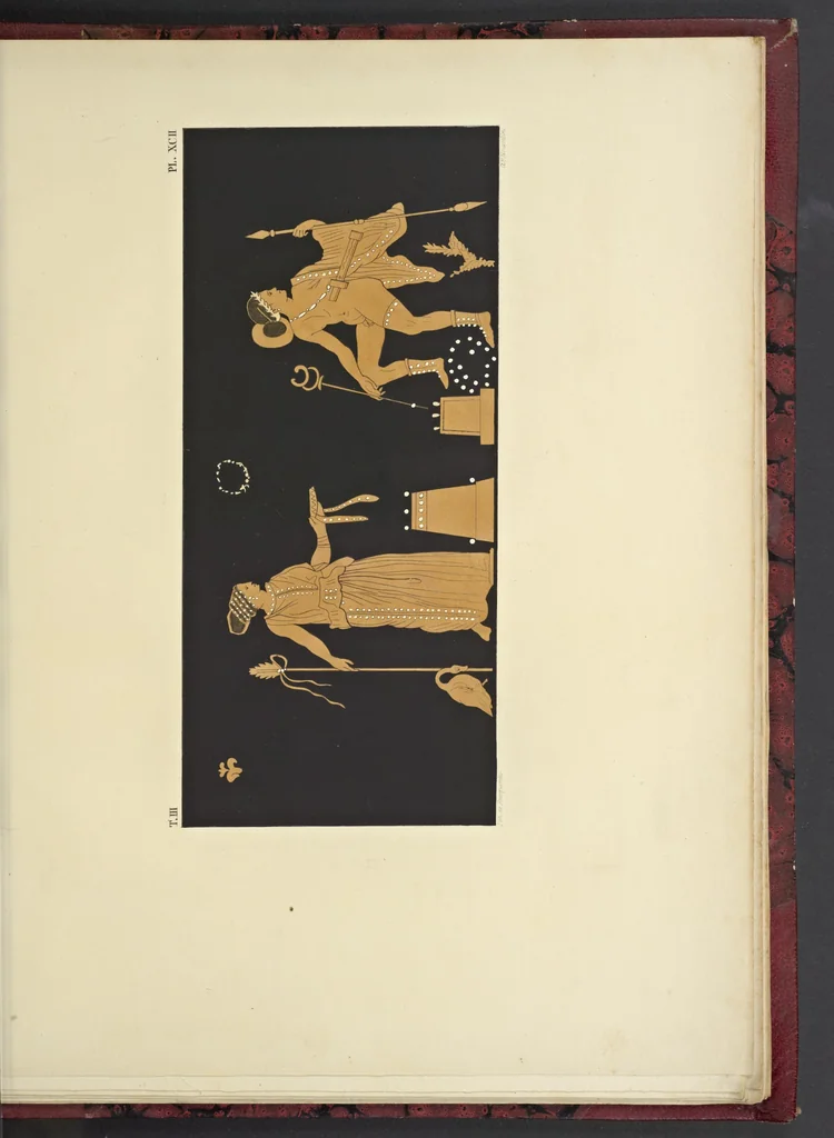 An illustration from Élite des monuments céramographiques; matériaux pour l'histoire des religions et des moeurs de l'antiquité;, 1844, leaf 556