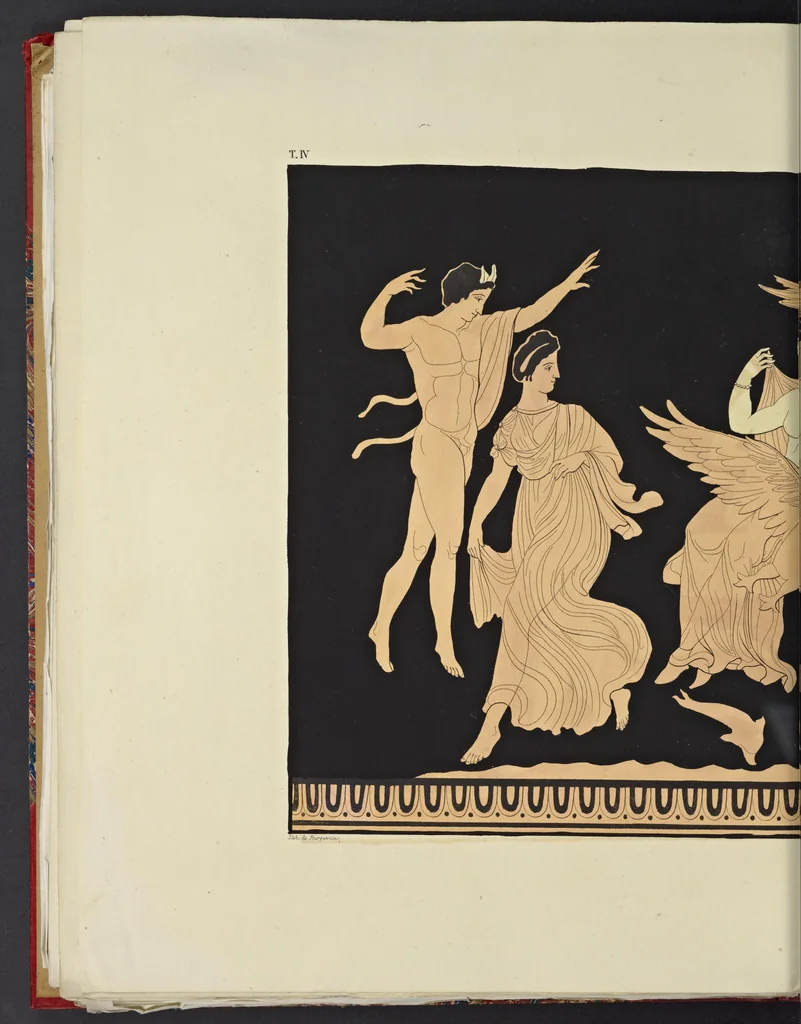 An illustration from Élite des monuments céramographiques; matériaux pour l'histoire des religions et des moeurs de l'antiquité;, 1844, leaf 317