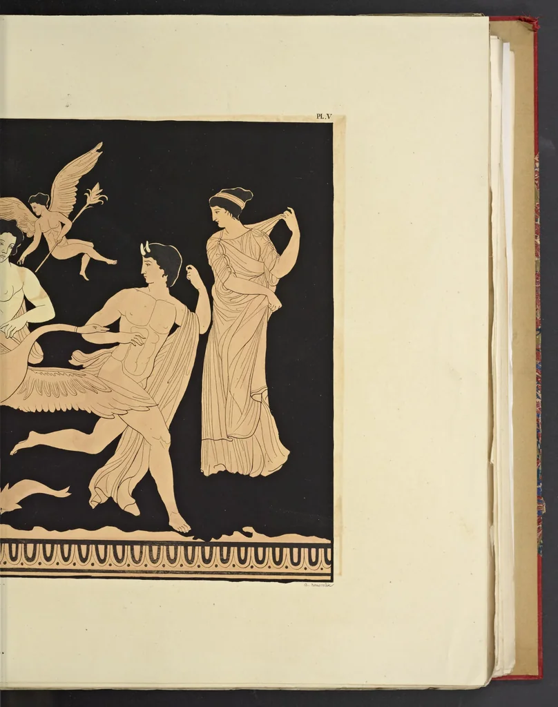 An illustration from Élite des monuments céramographiques; matériaux pour l'histoire des religions et des moeurs de l'antiquité;, 1844, leaf 318