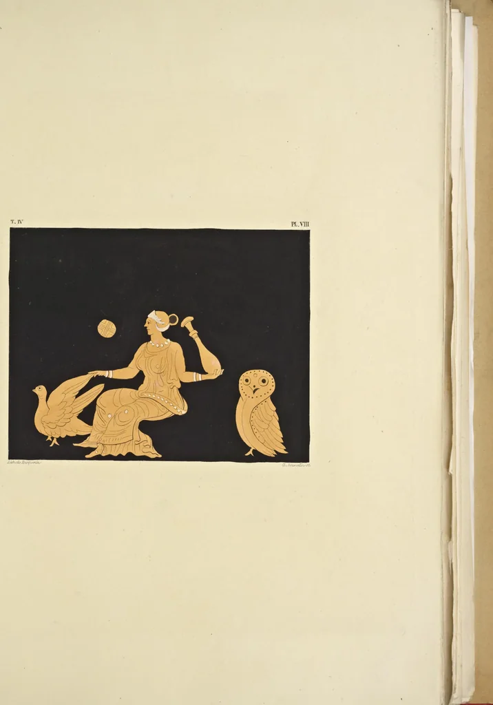 An illustration from Élite des monuments céramographiques; matériaux pour l'histoire des religions et des moeurs de l'antiquité;, 1844, leaf 324