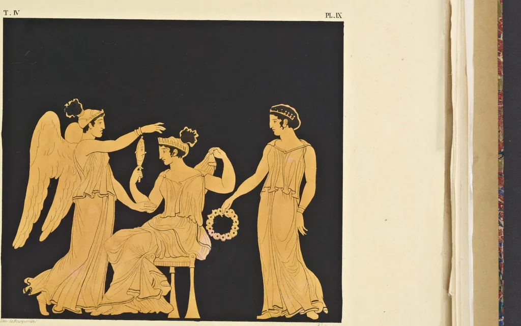 An illustration from Élite des monuments céramographiques; matériaux pour l'histoire des religions et des moeurs de l'antiquité;, 1844, leaf 326