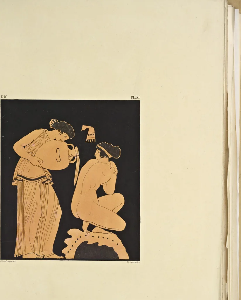 An illustration from Élite des monuments céramographiques; matériaux pour l'histoire des religions et des moeurs de l'antiquité;, 1844, leaf 330